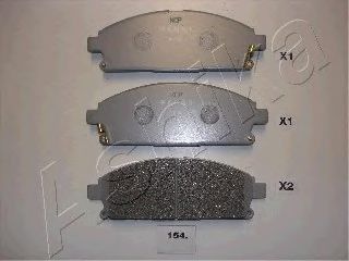  Σετ τακάκια, δισκόφρενα εμπρός NISSAN X-TRAIL 2001-2007