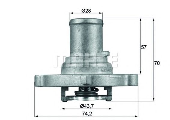 Θερμοστάτης, ψυκτικό υγρό 87C FIAT / LANCIA 46523118