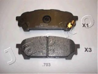 Σετ τακάκια, δισκόφρενα πίσω SUBARU IMPREZA 2001-2007 FORESTER 2002-2008