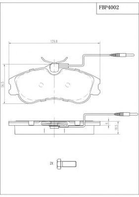 Τακάκια CITROEN & PEUGEOT  MDB1812, FBP4002, 1611335080, 172059, 425155, 425485, E172532, 425154-thumb-1