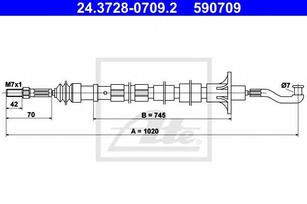 Ντίζα, μηχανισμός συμπλέκτη OPEL Rekord 669130