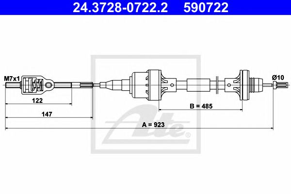 Ντίζα, μηχανισμός συμπλέκτη OPEL Astra F 669003