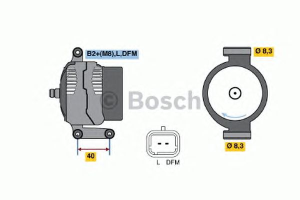 ΓΕΝΝΗΤΡΙΑ ΔΥΝΑΜΟ ΤΗΣ BOSCH ΓΙΑ RENAULT LAGUNA II (BG0/1_) 03/01-> & RENAULT MEGANE I (BA0/1_) 08/95->12/04!