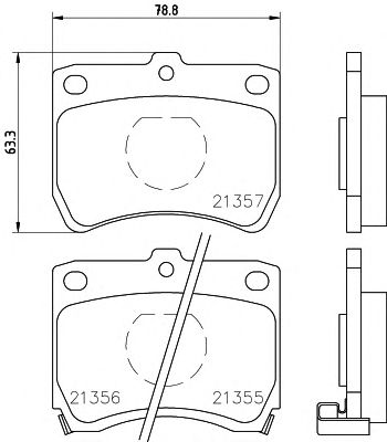Τακάκια  KIA & MAZDA   MDB1395-thumb-1