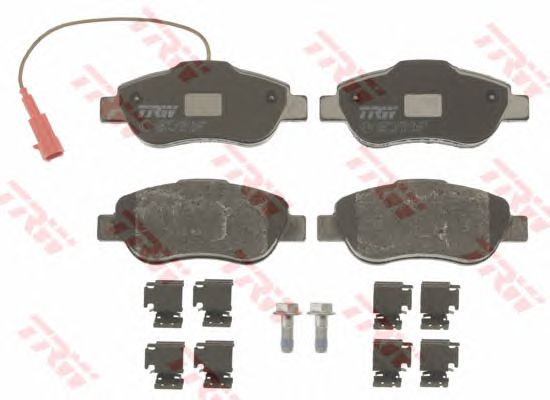 Σετ τακάκια εμπρός FIAT DOBLO, PANDA, 500, FIORINO  TRW  GDB1746