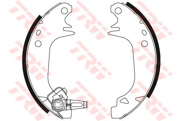 Σετ σιαγόνων φρένων 180X42 PEUGEOT / RENAULT GS8133, GS8321