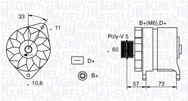 ΔΥΝΑΜΟ MAN323 AA125R-14V-65A (ΥΔΡΑΥΛ.ΤΙΜΟΝΙ)TEMPRA,TIPO-thumb-5