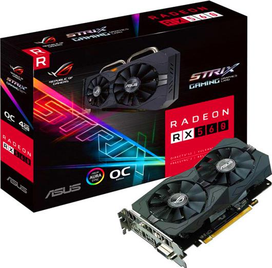 Asus Radeon RX 560 4GB Rog Strix Gaming OC (90YV0AH0-M0NA00)